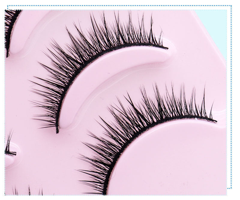 Natural Short Cross False Eyelashes Handmade Fake Eye Lashes Makeup USA Natural Short Cross False Eyelashes Handmade Fake Eye Lashes Makeup USA